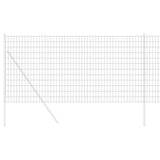 Vidaxl euro hek grijs 1,2 x 25 m pvc-gecoat ijzer