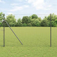 Vidaxl euro hek 1,6 x 10 m pvc-gecoat ijzer zwart