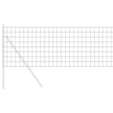 Vidaxl euro hek grijs 0,6 x 50 m pvc-gecoat ijzer