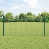 Vidaxl afrasteringspaal 22 pcs groen 160 cm staal