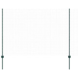 Vidaxl afrasteringspaal 22 pcs groen 200 cm staal