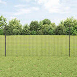 Vidaxl afrasteringspaal 22 pcs grijs 160 cm staal