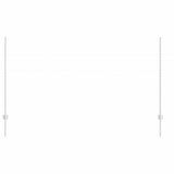 Vidaxl afrasteringspaal 22 pcs zilver 180 cm staal
