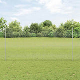 Vidaxl afrasteringspaal 22 pcs zilver 200 cm staal