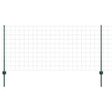 Vidaxl hek met paal groen 1 x 25 m staal