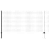 Vidaxl hek met paal grijs 1,2 x 25 m staal
