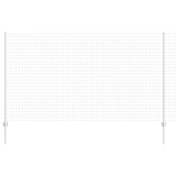 Vidaxl hek met paal zilver 1,4 x 10 m staal