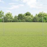 Vidaxl hek met paal zilver 1,6 x 10 m staal