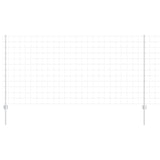 Vidaxl hek met paal zilver 1,2 x 10 m staal