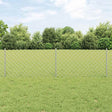 Vidaxl gaashek met palen 10 x 0,6 m gegalvaniseerd staal zilverkleurig