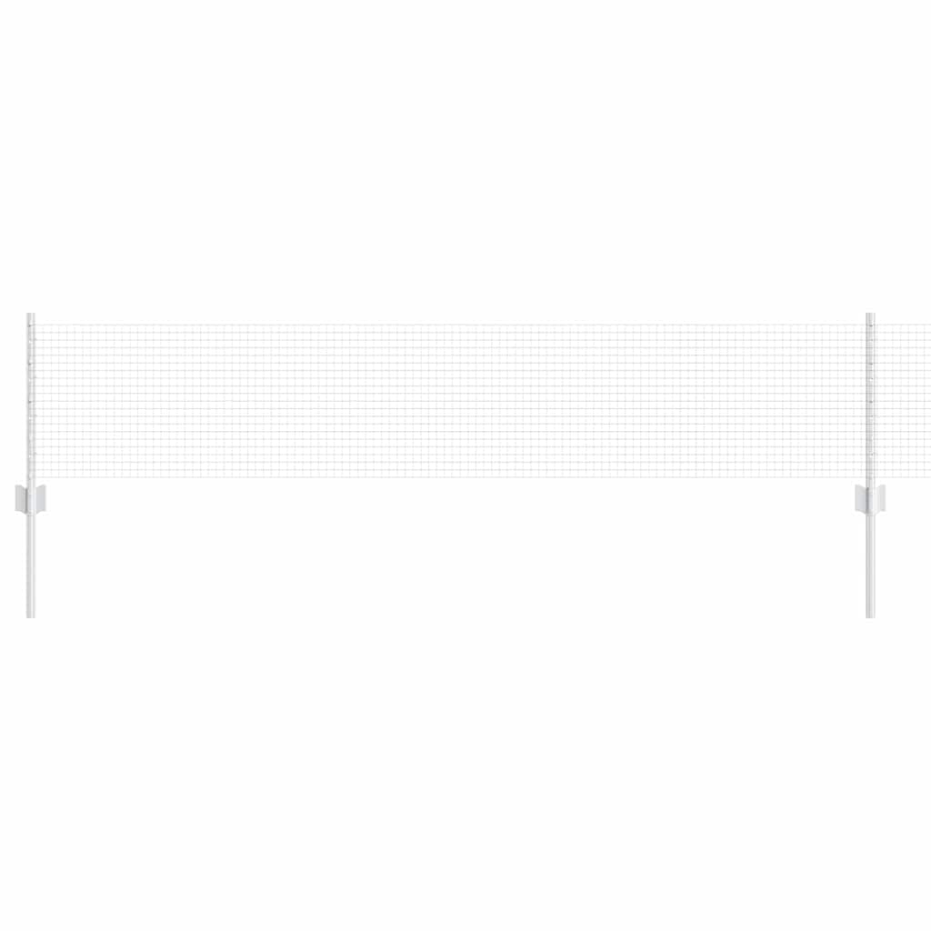 Vidaxl hek met paal zilver 0,4 x 10 m staal