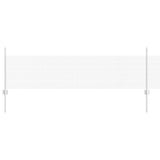Vidaxl hek met paal zilver 0,5 x 10 m staal
