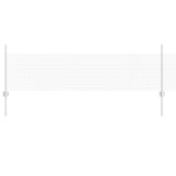 Vidaxl hek met paal zilver 0,5 x 10 m staal