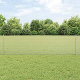 Vidaxl hek met paal zilver 0,6 x 10 m staal