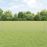 Vidaxl hek met paal zilver 0,6 x 10 m staal