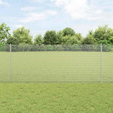 Vidaxl hek met paal zilver 1 x 10 m staal