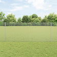 Vidaxl gelast draadhek met palen 10 x 1 m gegalvaniseerd staal mesh