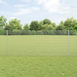 Vidaxl gelast draadhek met palen 10 x 1 m gegalvaniseerd staal mesh