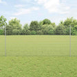 Vidaxl gelast draadhek met palen 10 x 1,2 m gegalvaniseerd staal mesh