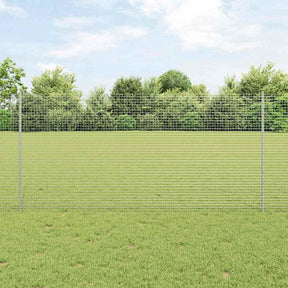 Vidaxl gelast draadhek met palen 10 x 1,2 m gegalvaniseerd staal mesh