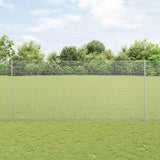 Vidaxl hek met paal zilver 1,4 x 10 m staal