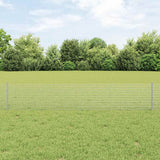 Vidaxl hek met paal zilver 0,4 x 25 m staal