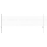 Vidaxl hek met paal zilver 0,5 x 25 m staal