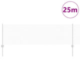 Vidaxl hek met paal zilver 0,6 x 25 m staal