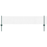 Vidaxl hek met paal groen 0,4 x 10 m staal en pvc