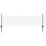 Vidaxl hek met paal groen 0,5 x 10 m staal