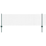 Vidaxl hek met paal groen 0,6 x 10 m staal en pvc