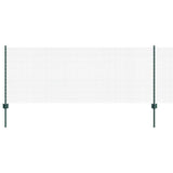 Vidaxl hek met paal groen 0,8 x 10 m staal en pvc