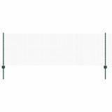 Vidaxl hek met paal groen 0,8 x 10 m staal en pvc