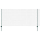 Vidaxl hek met paal groen 1,2 x 10 m staal en pvc