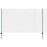Vidaxl hek met paal groen 1,4 x 10 m staal en pvc