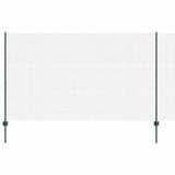 Vidaxl hek met paal groen 1,4 x 10 m staal en pvc