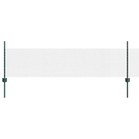Vidaxl gelast draadhek met palen 25 x 0,5 m gegalvaniseerd staal groen