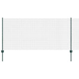 Vidaxl hek met paal groen 1 x 25 m staal