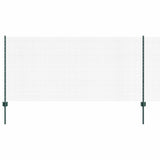 Vidaxl hek met paal groen 1 x 25 m staal