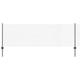 Vidaxl hek met paal grijs 0,8 x 10 m staal en pvc