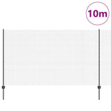 Vidaxl hek met paal grijs 1,4 x 10 m staal en pvc