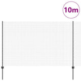 Vidaxl hek met paal grijs 1,5 x 10 m staal
