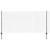 Vidaxl hek met paal grijs 1,2 x 25 m staal en pvc