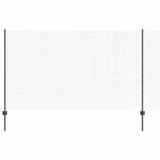 Vidaxl hek met paal grijs 1,4 x 25 m staal en pvc
