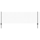 Vidaxl hek met paal grijs 0,8 x 50 m staal en pvc