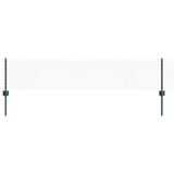 Vidaxl hek met paal groen 0,4 x 10 m staal en pvc