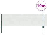 Vidaxl hek met paal groen 0,6 x 10 m staal en pvc