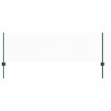 Vidaxl hek met paal groen 0,6 x 10 m staal en pvc
