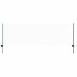 Vidaxl hek met paal groen 0,8 x 10 m staal en pvc