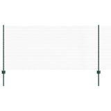 Vidaxl hek met paal groen 1 x 10 m staal en pvc